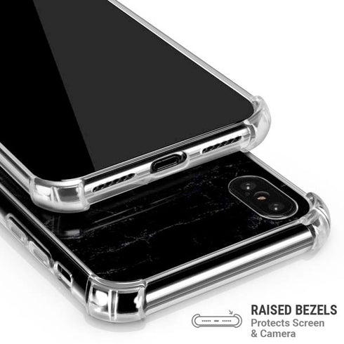 NFL Las Vegas Raiders Distressed iPhone XS Max Clear Case